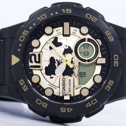 Casio World Time Alarm Analog Digital AEQ-100BW-9AV Men's Watch