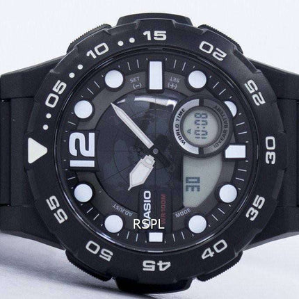 Casio World Time Alarm Analog Digital AEQ-100W-1AV Men's Watch