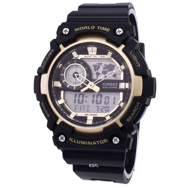 Casio Illuminator World Time Alarm AEQ-200W-9AV AEQ200W-9AV Men's Watch