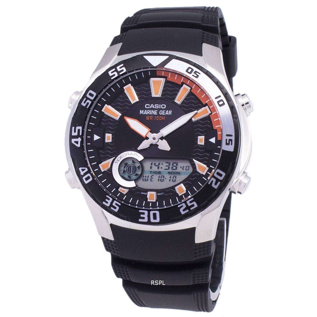 Casio Analog Digital Marine Gear AMW-710-1AVDF AMW-710-1AV Mens Watch