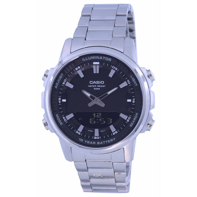 Casio Enticer World Time Telememo Analog Digital AMW-880D-1A AMW880D-1 Men's Watch