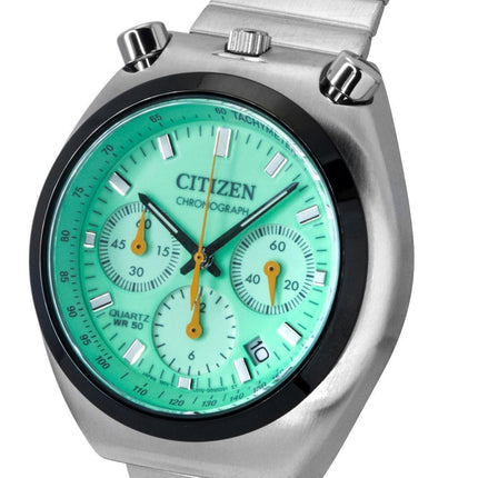 Citizen Tsuno Bullhead Chronograph Stainless Steel Green Dial Quartz AN3660-73X Men's Watch