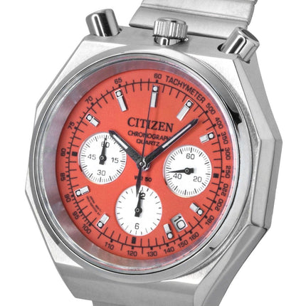 Citizen Bullhead Chronograph Stainless Steel Orange Dial Quartz AN3700-89Z Men's Watch
