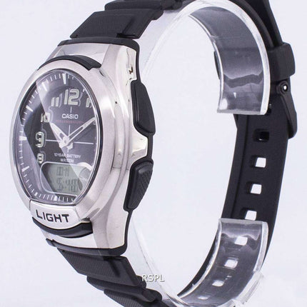 Casio Analog Digital Illuminator Telememo AQ-180W-1BVDF AQ-180W-1BV Mens Watch