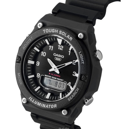Casio G-Shock Analog Digital Resin Strap Black Dial Solar AQ-S820W-1AV 100M Men's Watch