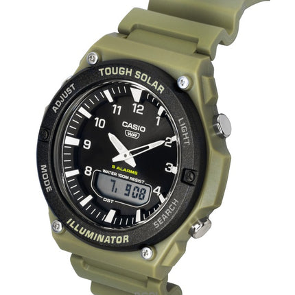 Casio Standard Analog Digital Resin Strap Black Dial Solar AQ-S820W-5AV 100M Men's Watch