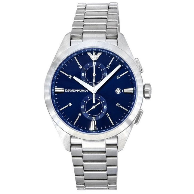 Emporio Armani Claudio Stainless Steel Chronograph Blue Dial Quartz AR11541 Men's Watch