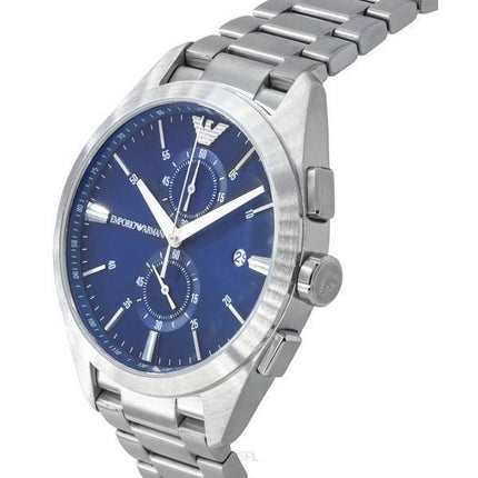 Emporio Armani Claudio Stainless Steel Chronograph Blue Dial Quartz AR11541 Men's Watch