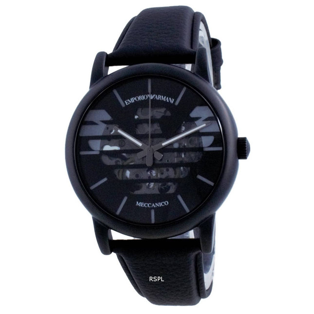 Emporio Armani Luigi Skeleton Leather Automatic AR60032 Men's Watch