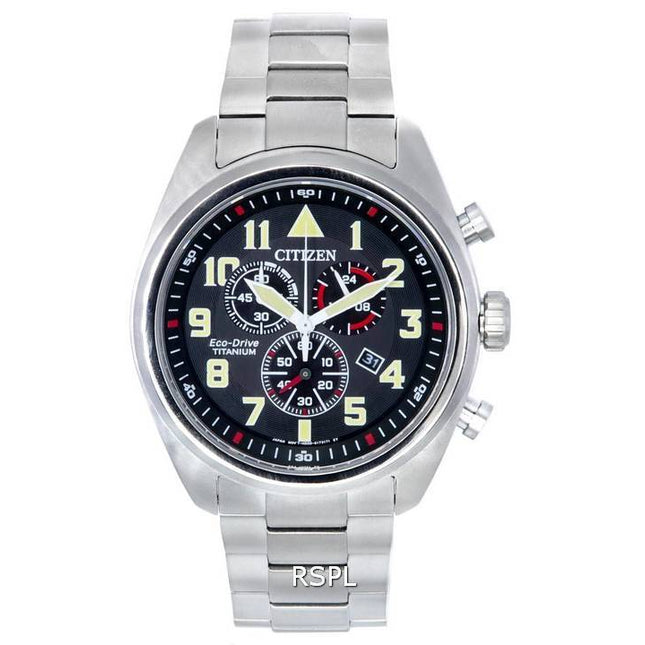Citizen Super Titanium Chronograph Eco-Drive AT2480-81E 100M Men's Watch