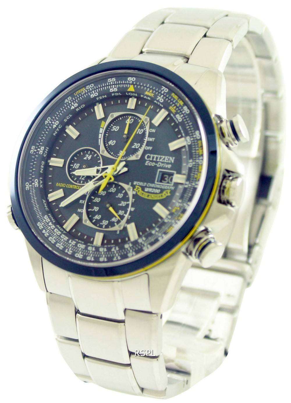 Citizen eco drive world chronograph clearance