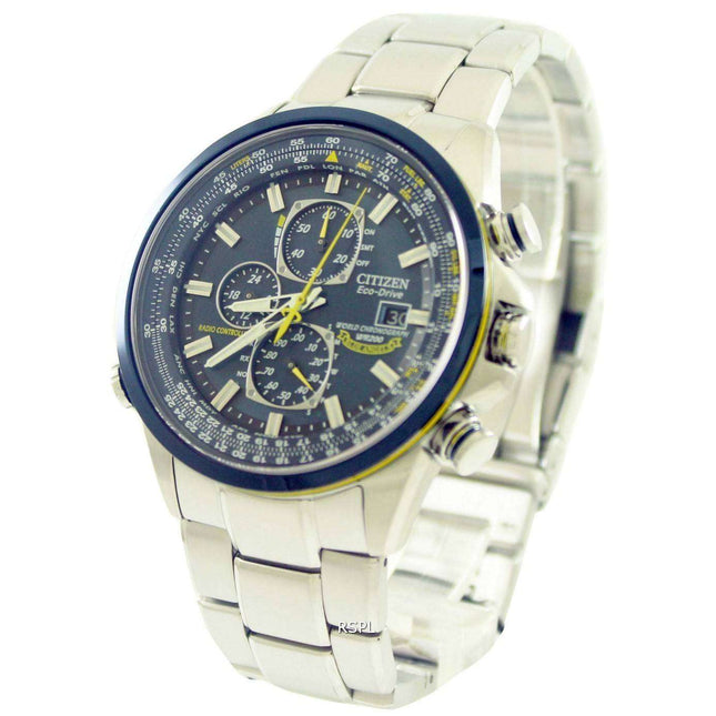 Citizen World Chronograph AT8020-54L Eco-Drive Blue Angels Radio Controlled Men's Watch