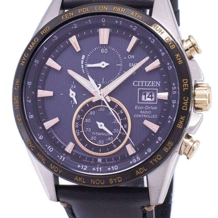 Citizen Eco-Drive Titanium Radio Controlled Power Reserve AT8158-14H Men's Watch