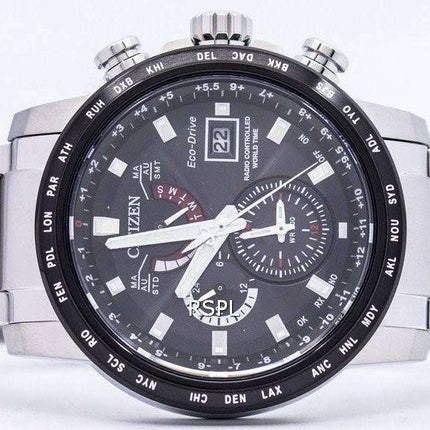 Citizen Eco-Drive Atomic Radio Controlled World Time AT9071-58E Mens Watch
