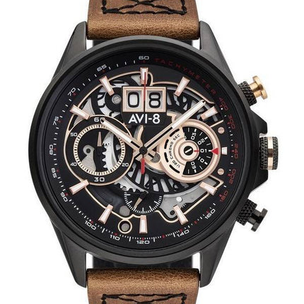 AVI-8 Hawker Harrier II Metador Chronograph Skeleton Black Dial Quartz AV-4065-03 Men's Watch