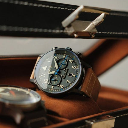 AVI-8 Hawker Hurricane Carey Dual Time Orissa Grey Dial Quartz AV-4088-04 Men's Watch