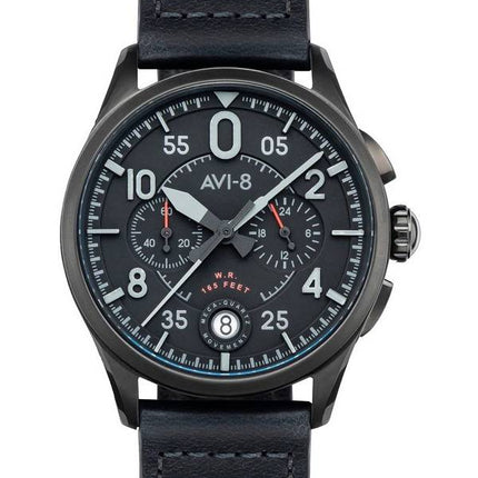 AVI-8 Spitfire Lock Chronograph Slate Black Quartz AV-4089-03 Men's Watch