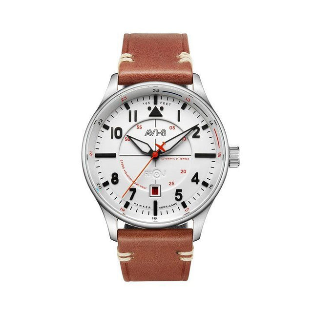 AVI-8 Hawker Hurricane Kent Newton White Dial Automatic AV-4094-01 Men's Watch