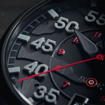 AVI-8 Hawker Hurricane Clowes Automatic Night Reaper Limited Edition Night Shadow Black Dial AV-4097-05 Men's Watch
