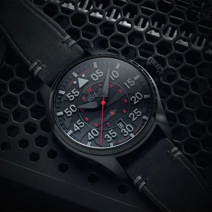 AVI-8 Hawker Hurricane Clowes Automatic Night Reaper Limited Edition Night Shadow Black Dial AV-4097-05 Men's Watch