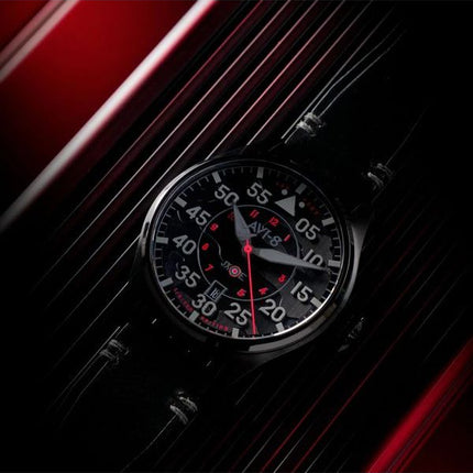 AVI-8 Hawker Hurricane Clowes Automatic Night Reaper Limited Edition Night Shadow Black Dial AV-4097-05 Men's Watch