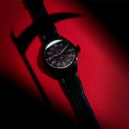 AVI-8 Hawker Hurricane Clowes Automatic Night Reaper Limited Edition Night Shadow Black Dial AV-4097-05 Men's Watch