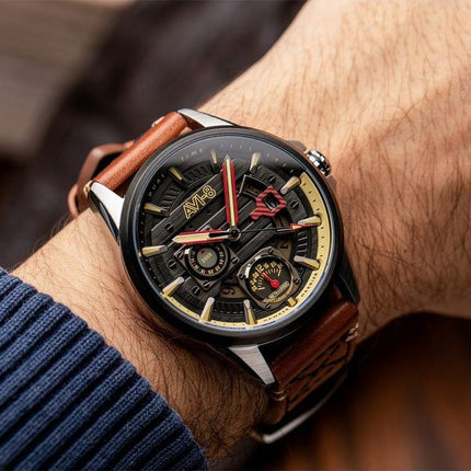 AVI-8 Hawker Harrier Farley Multifunction Black Dial Quartz AV-4098-02 Men's Watch