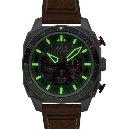 AVI-8 Hawker Hunter Atlas Dual Time Chronograph Forest Quartz AV-4100-01 Men's Watch
