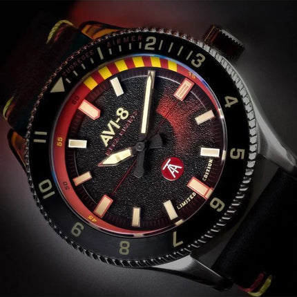 AVI-8 Flyboy Tuskegee Airmen Limited Edition Licata Black Dial Quartz AV-4103-01 Men's Watch With Extra Strap