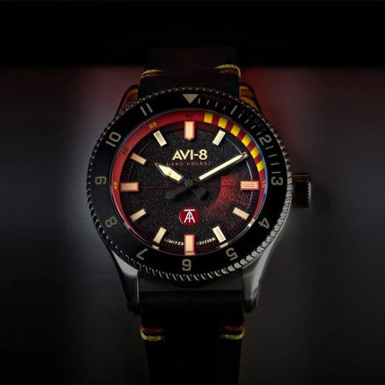AVI-8 Flyboy Tuskegee Airmen Limited Edition Licata Black Dial Quartz AV-4103-01 Men's Watch With Extra Strap