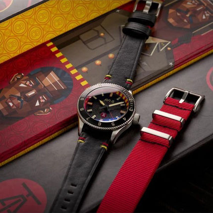 AVI-8 Flyboy Tuskegee Airmen Limited Edition Licata Black Dial Quartz AV-4103-01 Men's Watch With Extra Strap