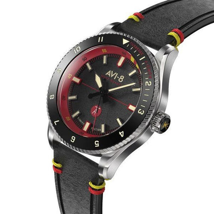 AVI-8 Flyboy Tuskegee Airmen Limited Edition Licata Black Dial Quartz AV-4103-01 Men's Watch With Extra Strap