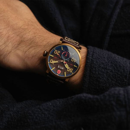AVI-8 Dambuster 80th Anniversary Royal British Legion Meca-Quartz Limited Edition Brown Dial AV-4108-RBL-05 Men's Watch