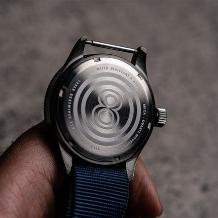 AVI-8 Flyboy Airmaster Sector Meca-Quartz Navy Blue And Red Dial AV-4112-04 Men's Watch