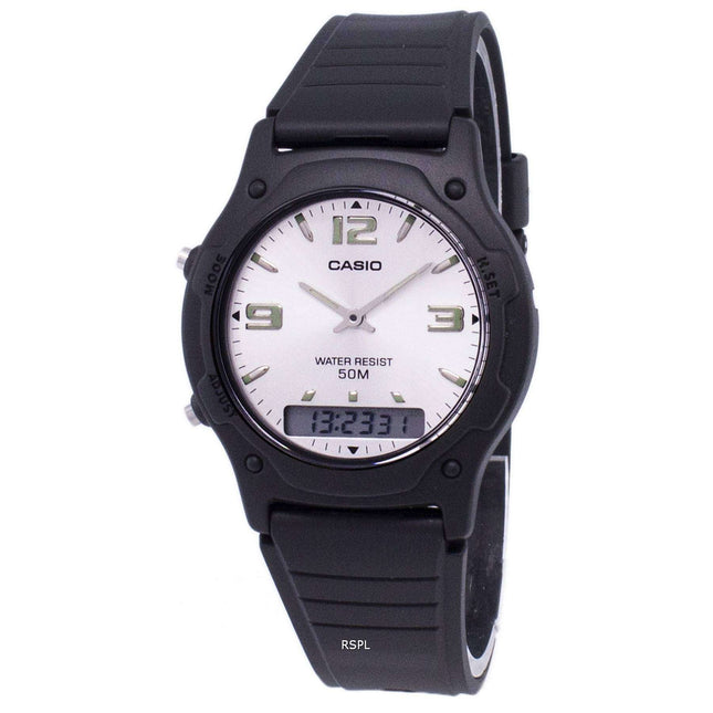 Casio Analog Digital Quartz Dual Time AW-49HE-7AVDF AW-49HE-7AV Mens Watch