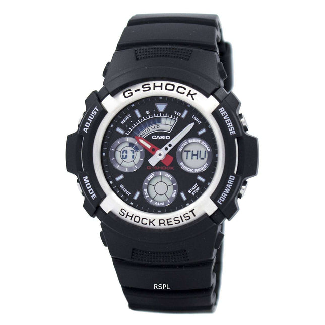 Casio G-shock Analog digital World Time Watch AW-590-1ADR Mens Watch