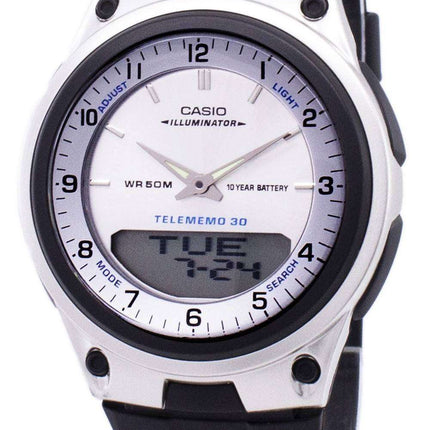 Casio Analog Digital Telememo Illuminator AW-80-7AVDF AW-80-7AV Mens Watch