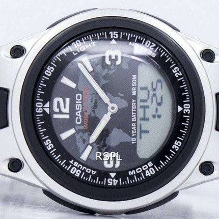 Casio World Time Databank Analog Digital AW-80D-1A2V AW80D-1A2V Men's Watch