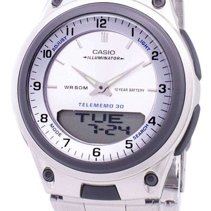 Casio Analog Digital Telememo Illuminator AW-80D-7AVDF AW-80D-7AV Mens Watch
