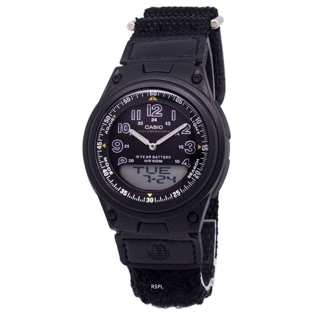 Casio Analog Digital Telememo Illuminator AW-80V-1BVDF AW-80V-1BV Mens Watch