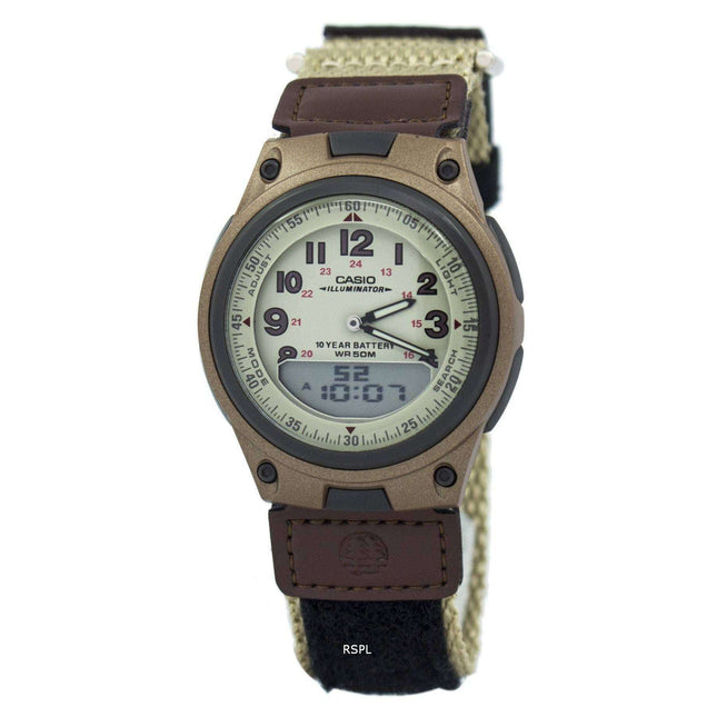 Casio Analog Digital Telememo Illuminator AW-80V-5BVDF AW-80V-5BV Mens Watch