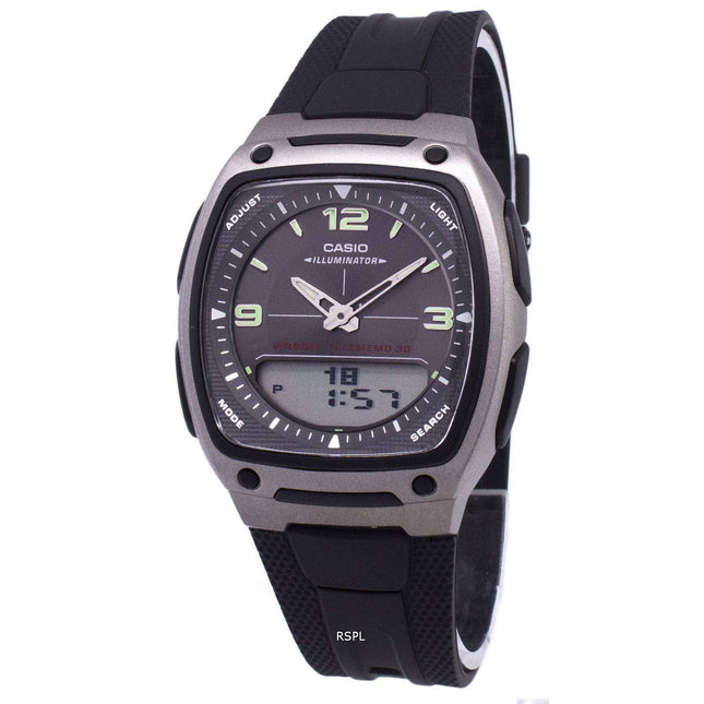 Casio Analog Digital Telememo Illuminator AW-81-1A1VDF AW-81-1A1V Mens Watch