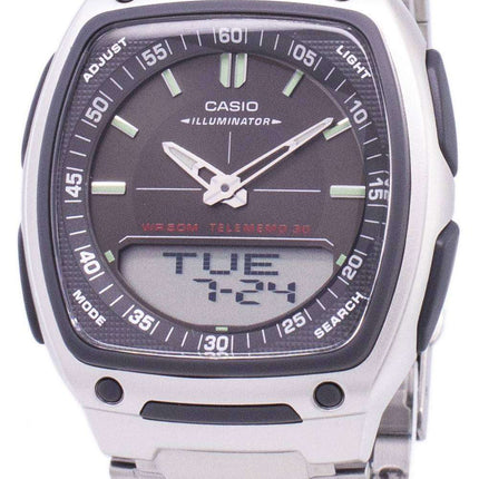 Casio Analog Digital Telememo Illuminator AW-81D-1AVDF AW-81D-1AV Mens Watch
