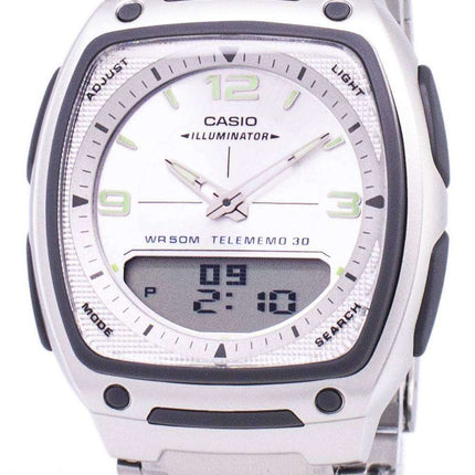 Casio Analog Digital Telememo Illuminator AW-81D-7AVDF AW-81D-7AV Mens Watch