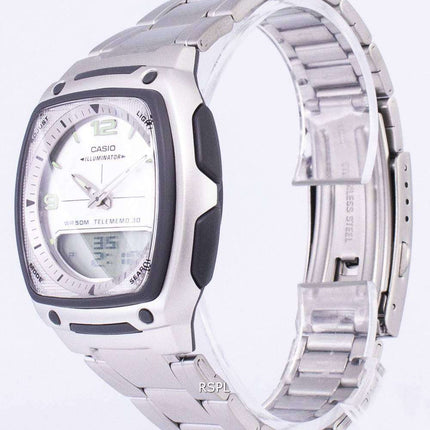 Casio Analog Digital Telememo Illuminator AW-81D-7AVDF AW-81D-7AV Mens Watch