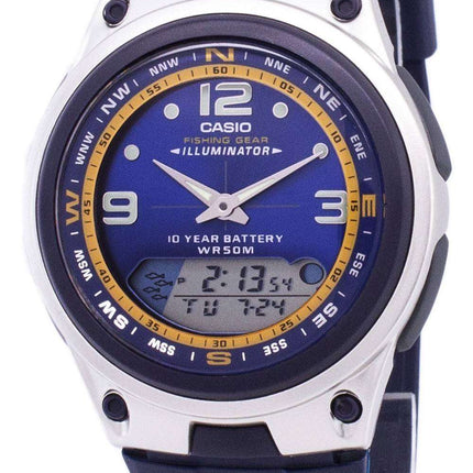 Casio Analog Digital Out Gear Fishing Illuminator AW-82-2AVDF AW-82-2AV Mens Watch