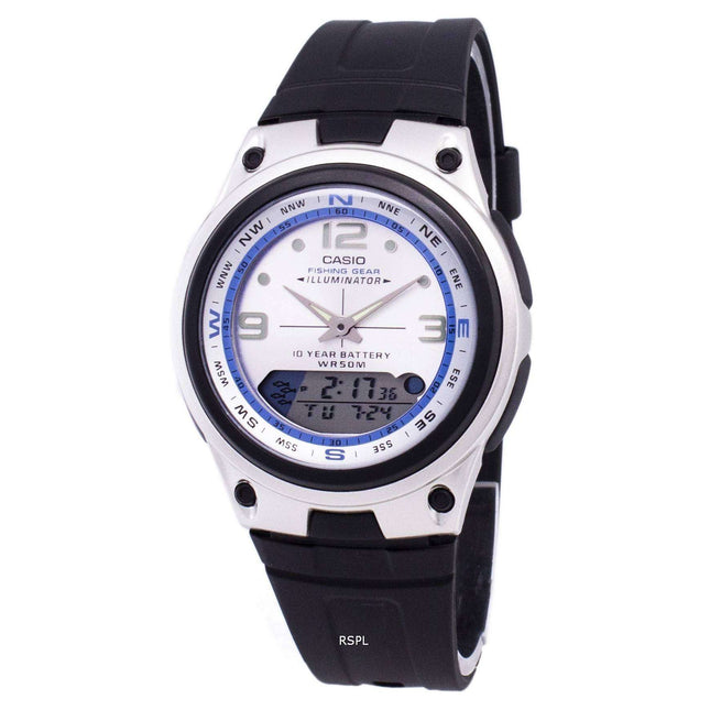 Casio Analog Digital Out Gear Fishing Illuminator AW-82-7AVDF AW-82-7AV Mens Watch