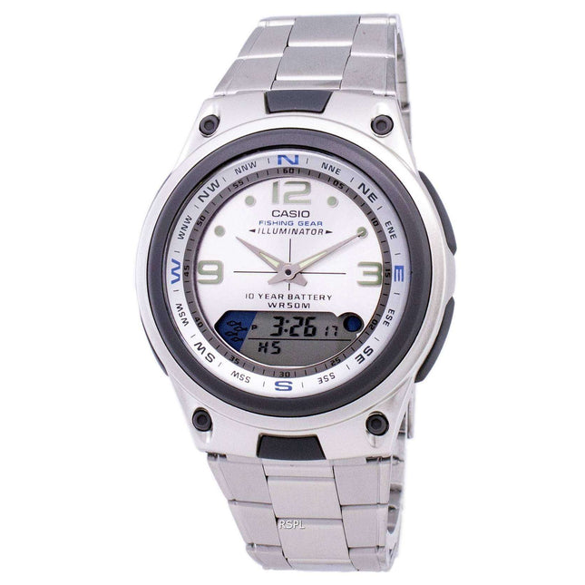 Casio Analog Digital Out Gear Fishing Illuminator AW-82D-7AVDF AW-82D-7AV Mens Watch