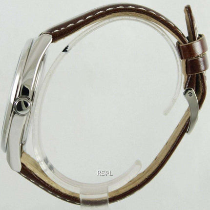 Citizen Eco-Drive Brown Leather Strap AW1170-00H Mens Watch