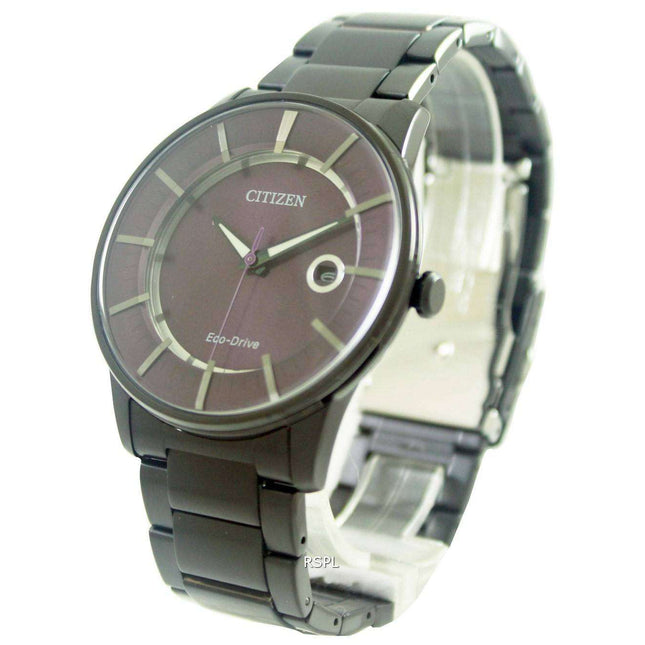 Citizen Eco-Drive Purple Dial AW1264-59W Mens Watch